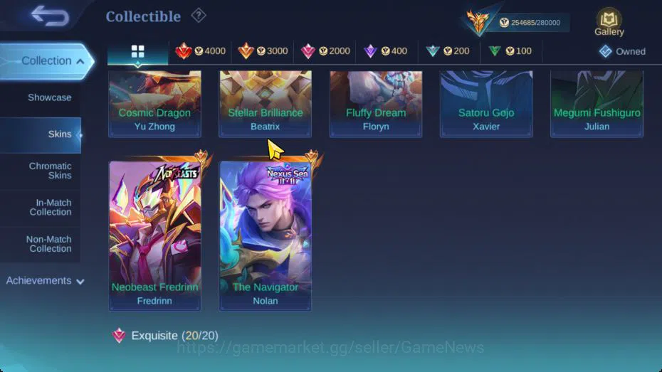 Mobile Legends: Bang Bang Accounts Hero 132|Skin 537|High Glory 58|Legend[Alucard,Gus image 13