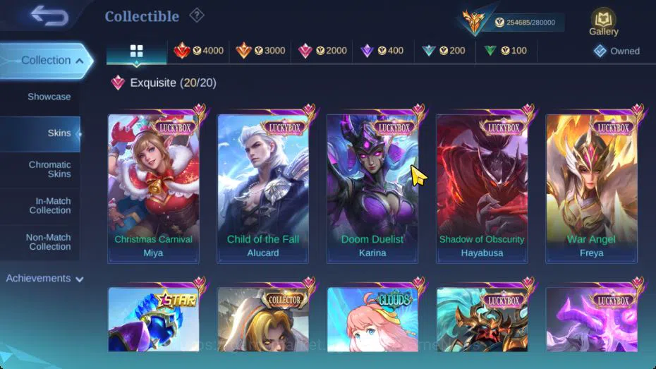 Mobile Legends: Bang Bang Accounts Hero 132|Skin 537|High Glory 58|Legend[Alucard,Gus image 14