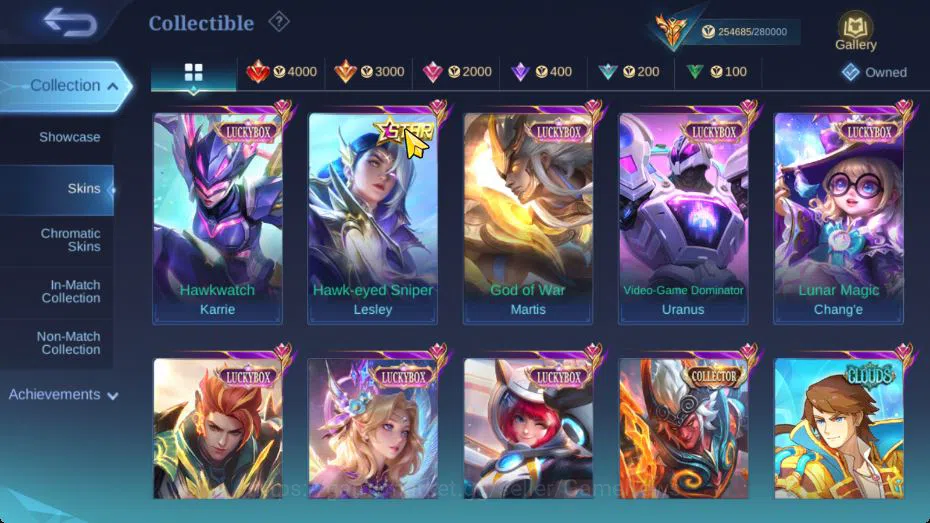 Mobile Legends: Bang Bang Accounts Hero 132|Skin 537|High Glory 58|Legend[Alucard,Gus image 16