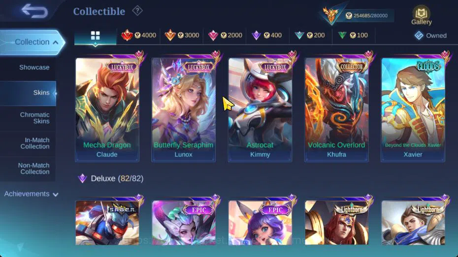 Mobile Legends: Bang Bang Accounts Hero 132|Skin 537|High Glory 58|Legend[Alucard,Gus image 17