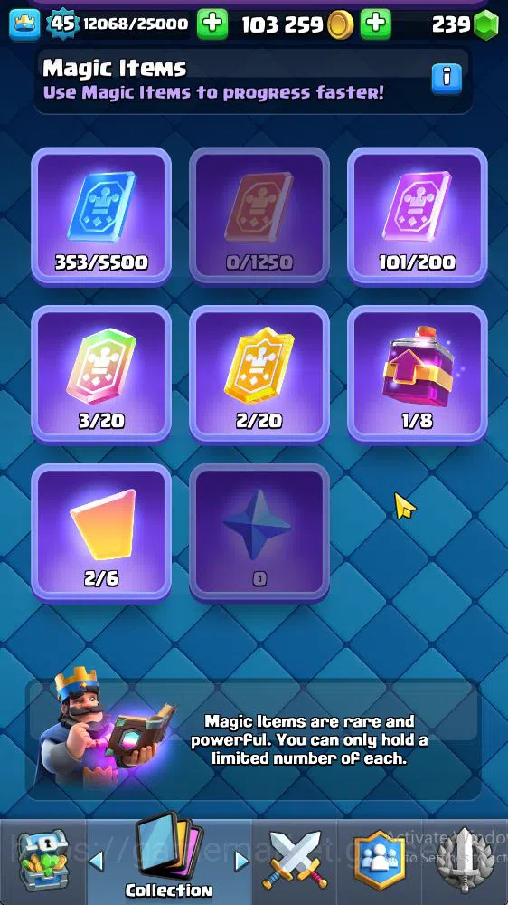 Clash Royale Accounts Midgame Lvl 45|Trophy 8310|KTL 14|Limited Skin|Card 121|9 EVO 8 Champ 21 Legendary 33 Epic,30 Rare,29 15