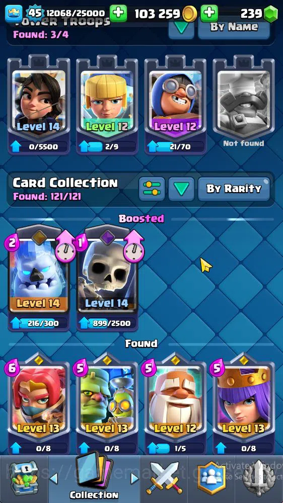 Clash Royale Accounts Midgame Lvl 45|Trophy 8310|KTL 14|Limited Skin|Card 121|9 EVO 8 Champ 21 Legendary 33 Epic,30 Rare,29 5