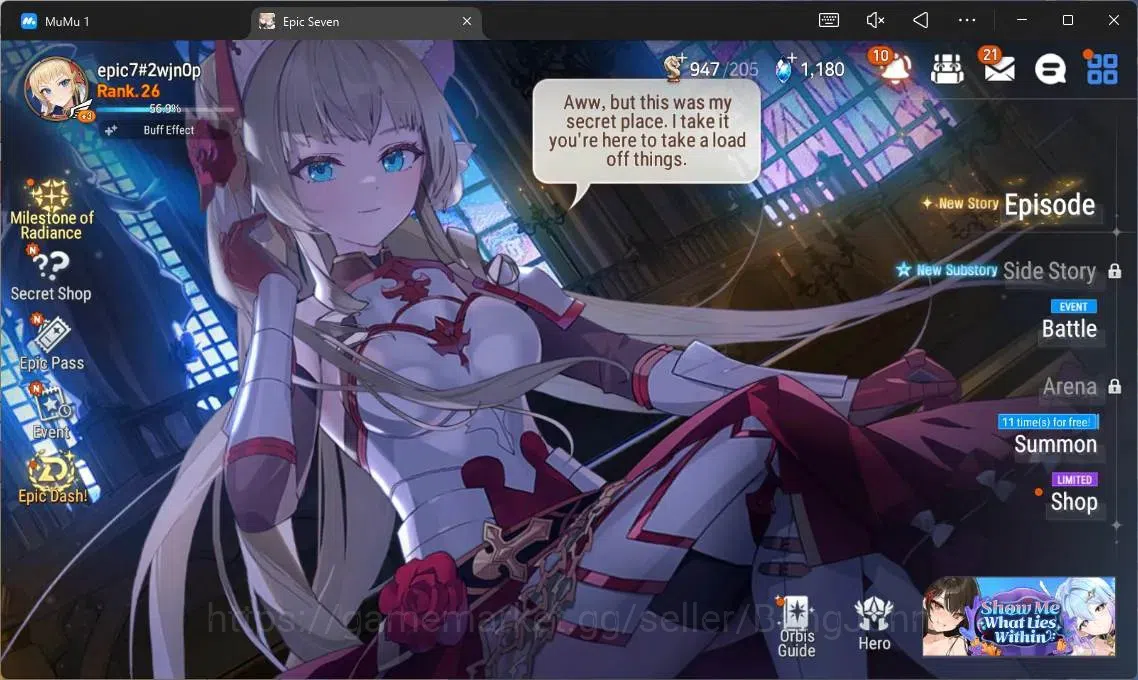 Epic Seven Accounts Starter Global Unverif | New Era | Fresh Starter |2 ML (SOT Snow,TR Elvira)|PoH ON|SS 1,1K|Stigma 1