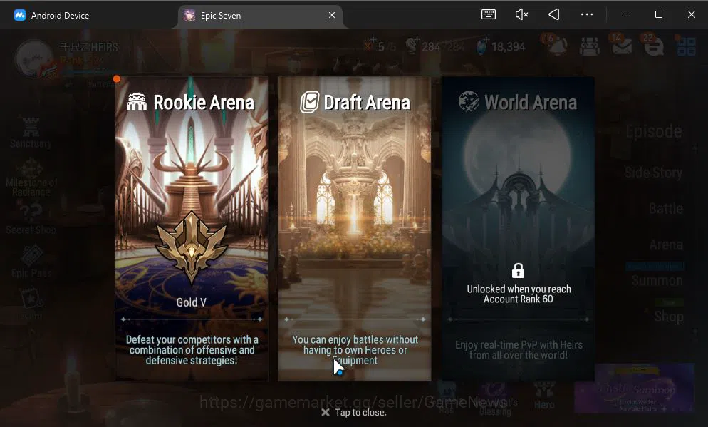 Epic Seven Accounts GLOBAL UNVERIF|New Era|4 ML(TE Kayron, ALaika, RRo image 15