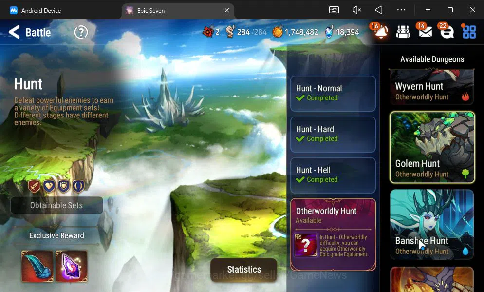 Epic Seven Accounts GLOBAL UNVERIF|New Era|4 ML(TE Kayron, ALaika, RRo image 17