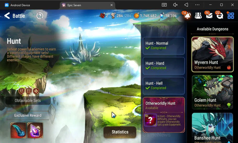 Epic Seven Accounts GLOBAL UNVERIF|New Era|4 ML(TE Kayron, ALaika, RRo image 18