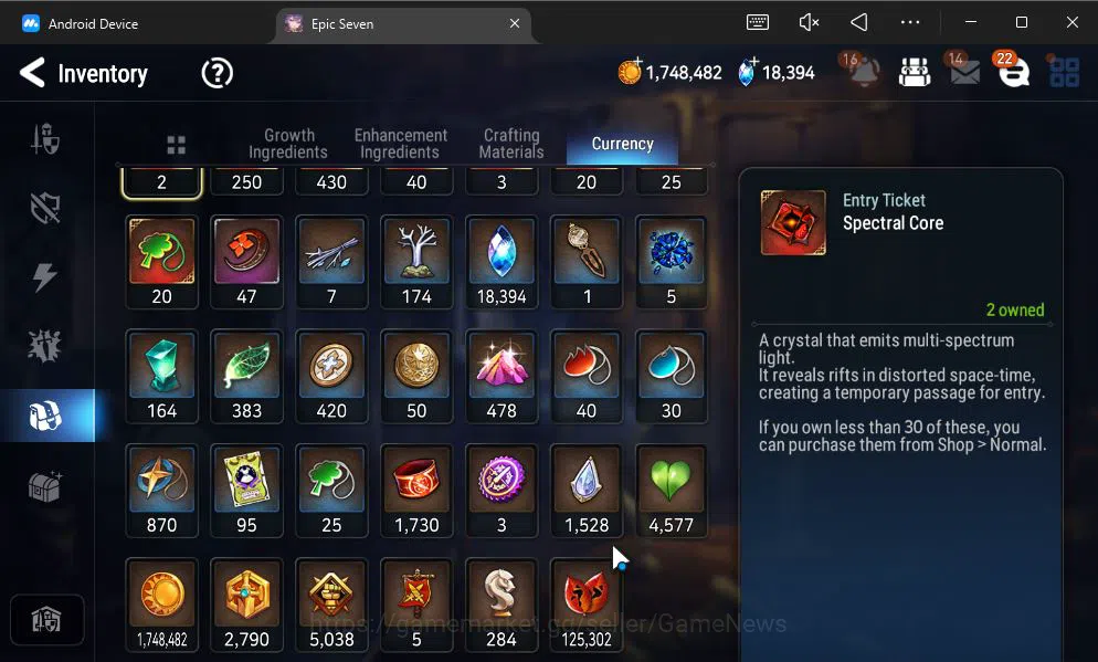 Epic Seven Accounts GLOBAL UNVERIF|New Era|4 ML(TE Kayron, ALaika, RRo image 6