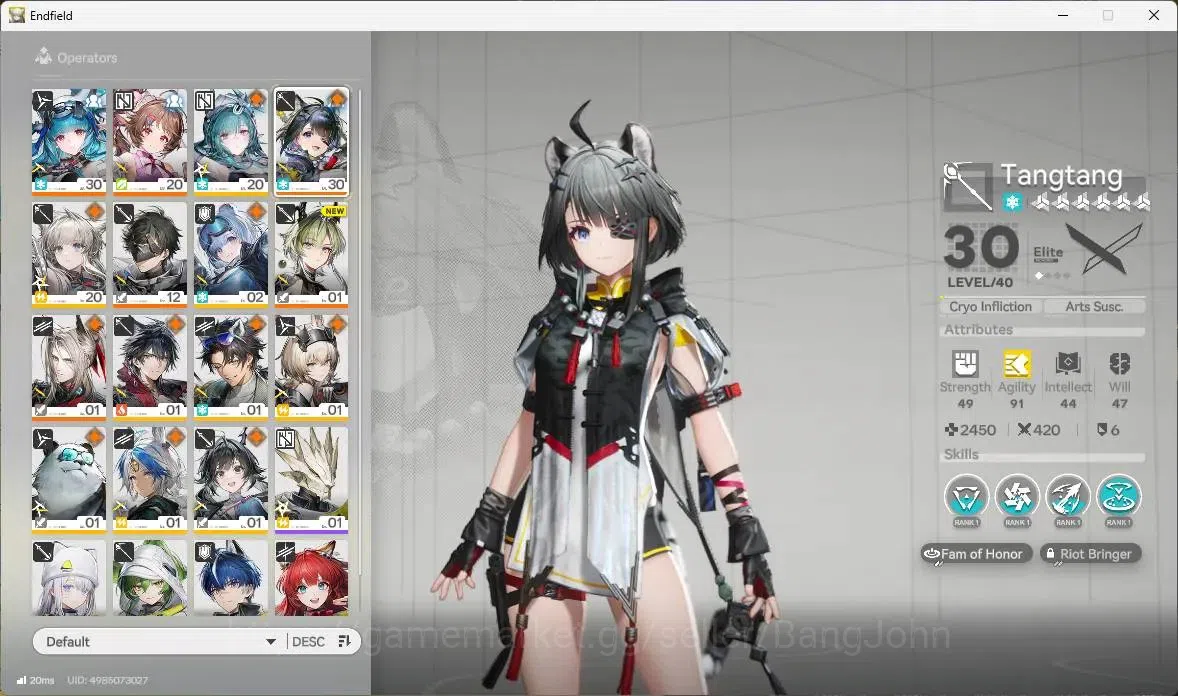 Arknights: Endfield Accounts ASIA |Lv 26|1 Limit(Tangtang+Sign)|STD Last Rite,A image 3