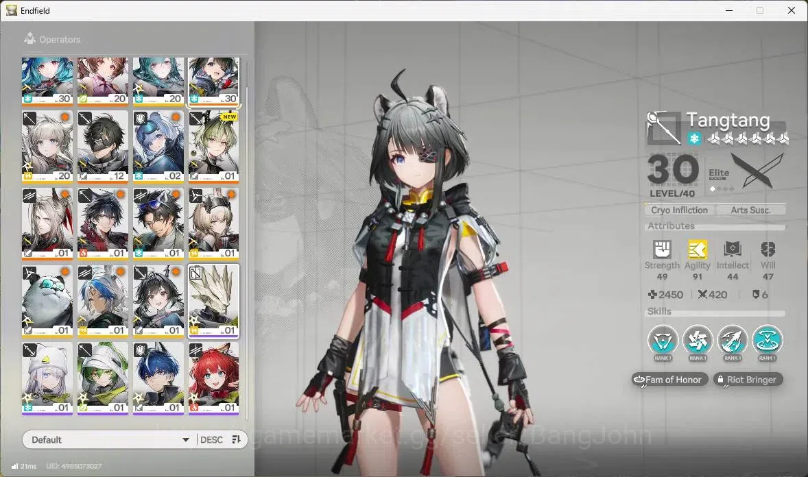 Arknights: Endfield Accounts ASIA |Lv 26|1 Limit(Tangtang+Sign)|STD Last Rite,A image 4