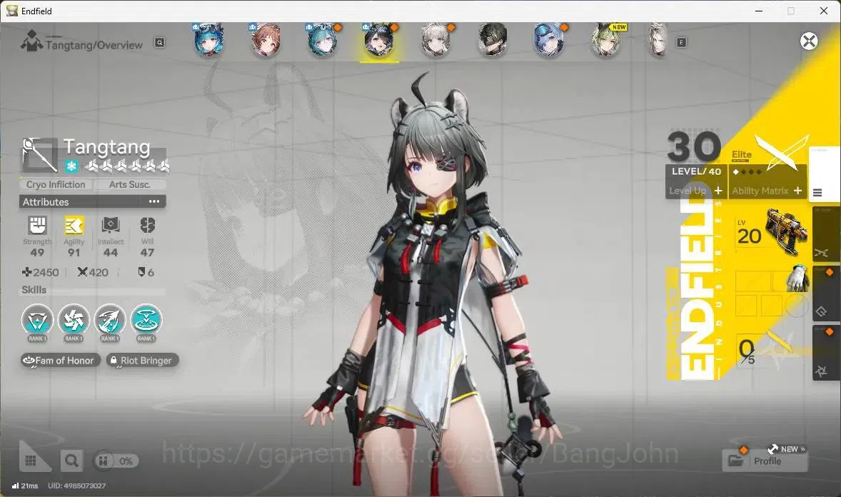 Arknights: Endfield Accounts ASIA |Lv 26|1 Limit(Tangtang+Sign)|STD Last Rite,A image 5