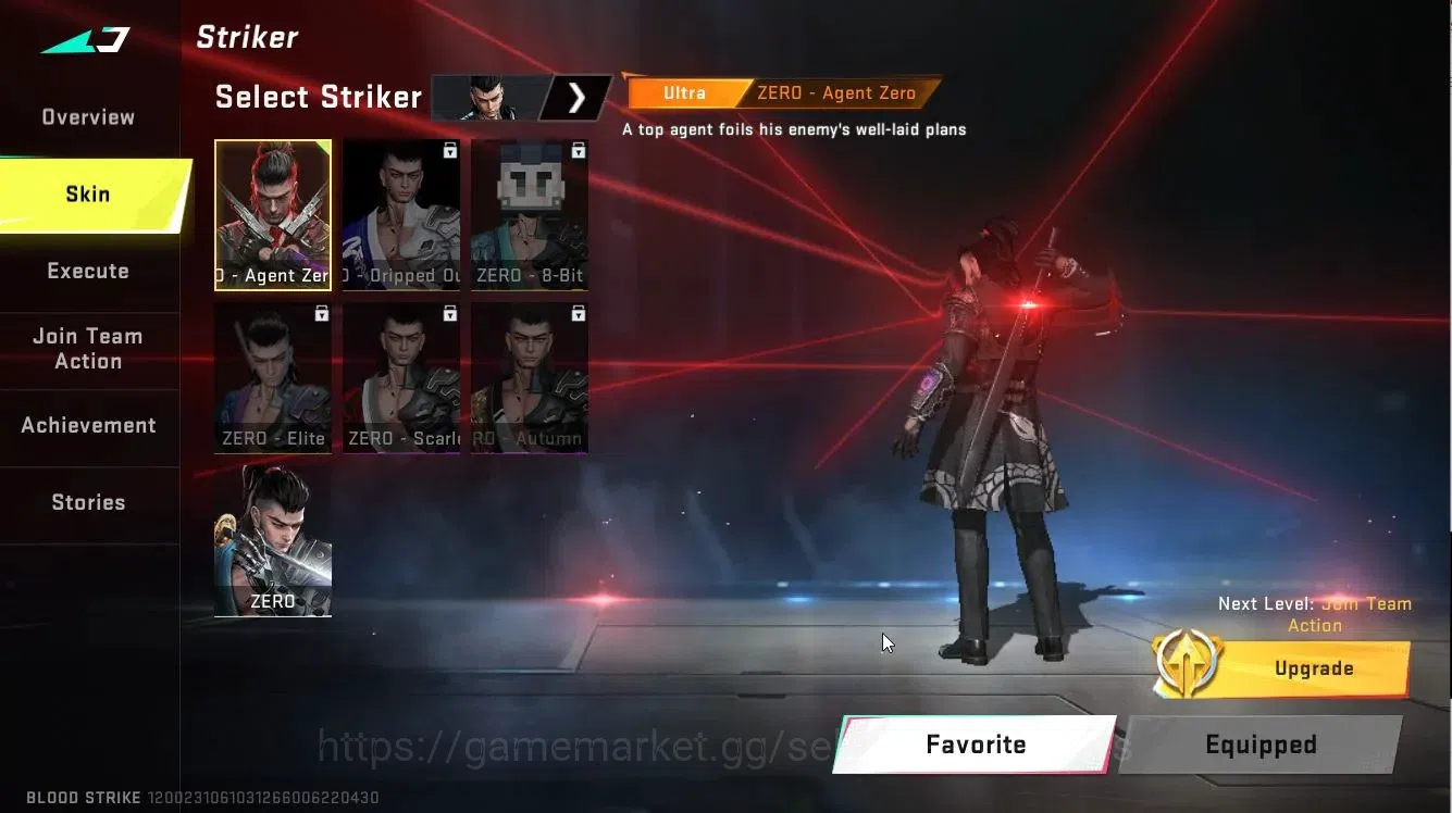 Blood Strike Accounts ASIA|ULTRA Striker ZERO-Agent Zero|Legendary [HK41 image 3