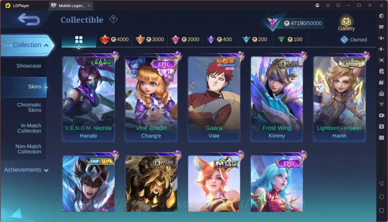 Mobile Legends: Bang Bang Accounts GLOBAL Hero 132 Skin 210|Transformers Roger|KOF Ka image 3
