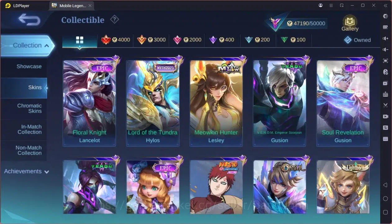 Mobile Legends: Bang Bang Accounts GLOBAL Hero 132 Skin 210|Transformers Roger|KOF Ka image 4