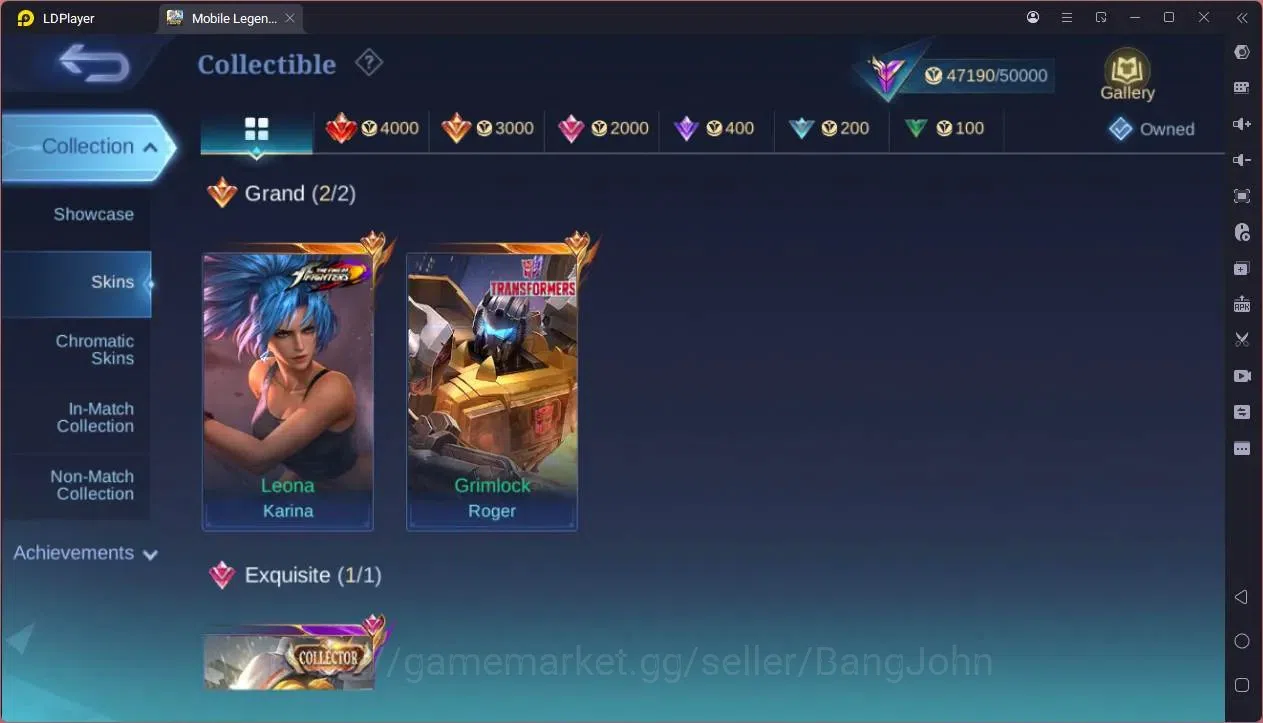 Mobile Legends: Bang Bang Accounts GLOBAL Hero 132 Skin 210|Transformers Roger|KOF Ka image 8