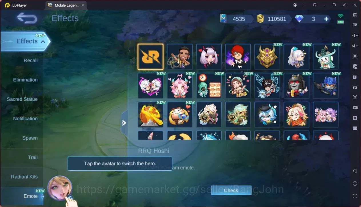 Mobile Legends: Bang Bang Accounts GLOBAL Hero 132 Skin 210|Transformers Roger|KOF Ka image 9