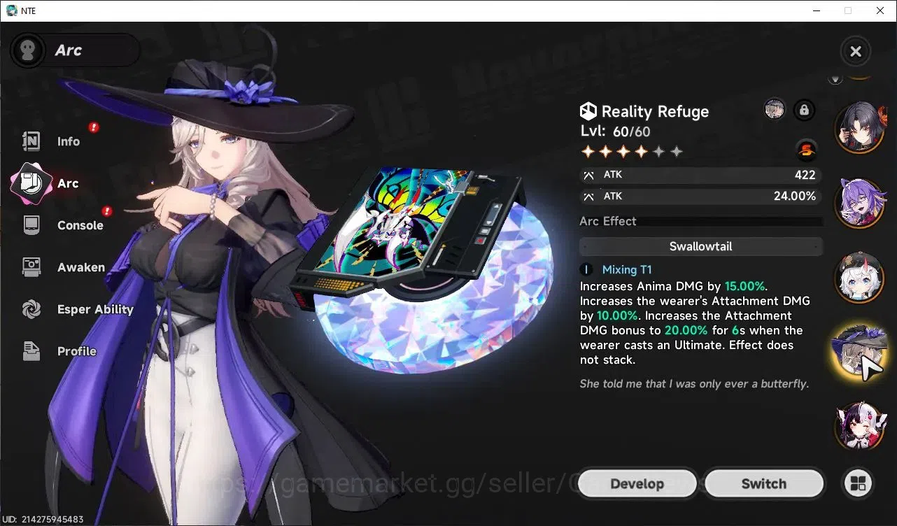 Neverness to Everness Accounts GLOBAL SEA|HL 46|TL 31|11 SSR 4 18