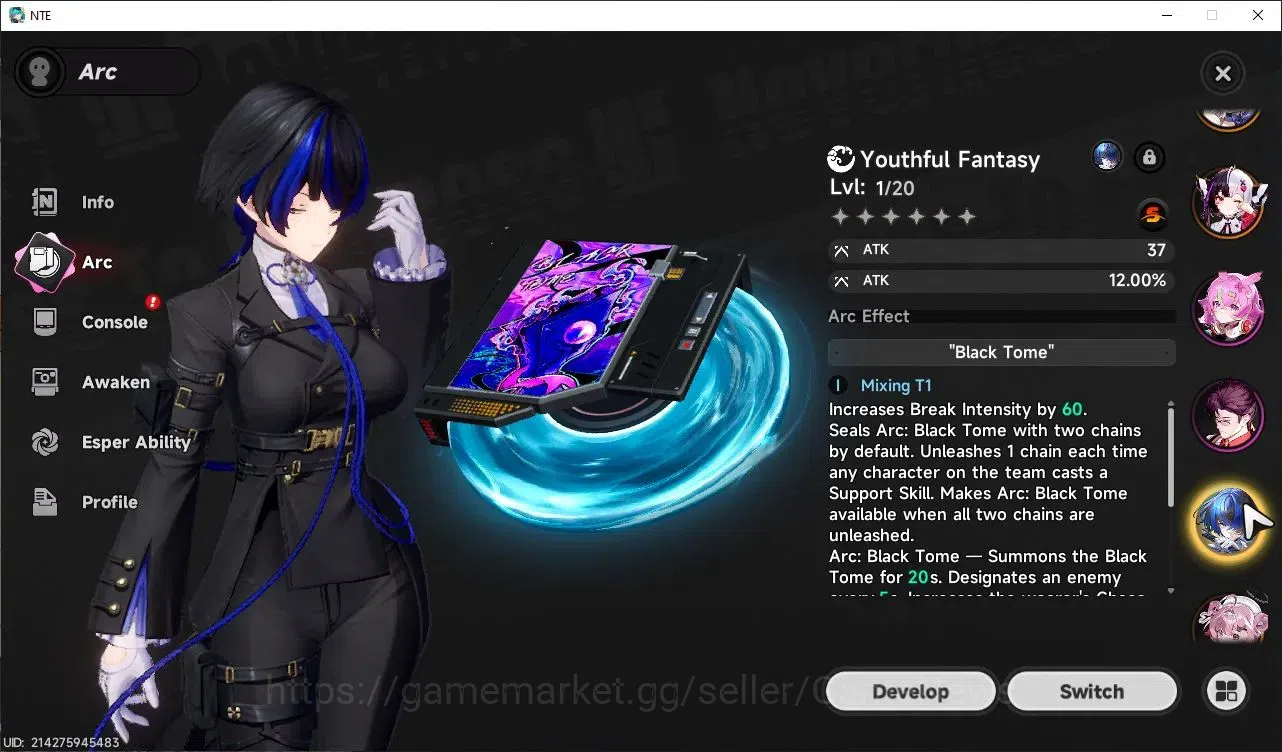 Neverness to Everness Accounts GLOBAL SEA|HL 46|TL 31|11 SSR 4 19