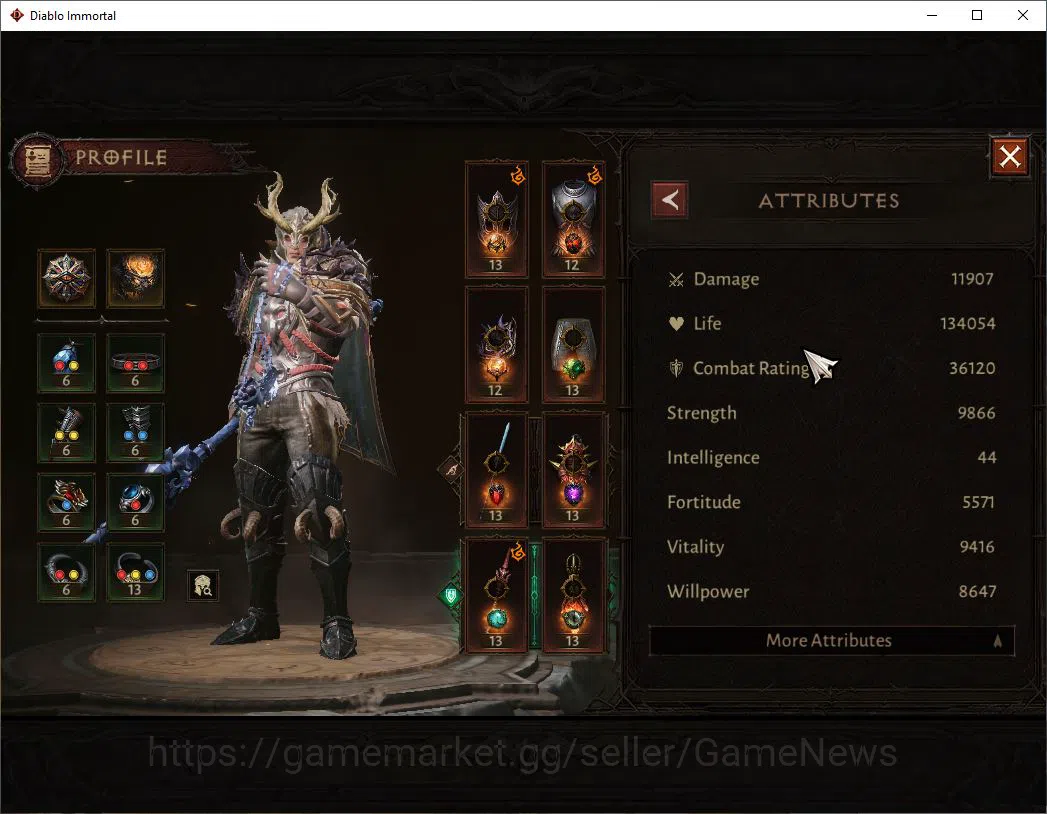 Diablo Immortal Accounts SEA-Verathiel|Lv60(549)|Blood Knight|36k CR|Reso 4 image 4