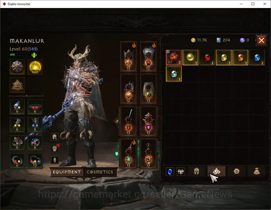 Diablo Immortal Accounts SEA-Verathiel|Lv60(549)|Blood Knight|36k CR|Reso 4 image 7