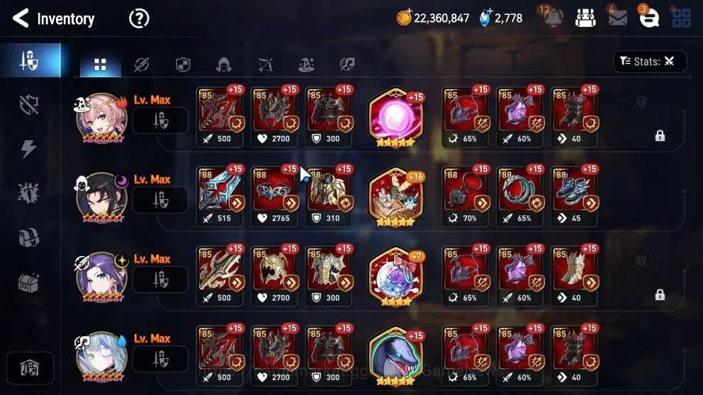 Epic Seven Accounts Limited Hero GLOBAL UnVerif|New Era|5 ML(NM Luna,Emp Ilynav,Req Roana,etc)+Ab 15