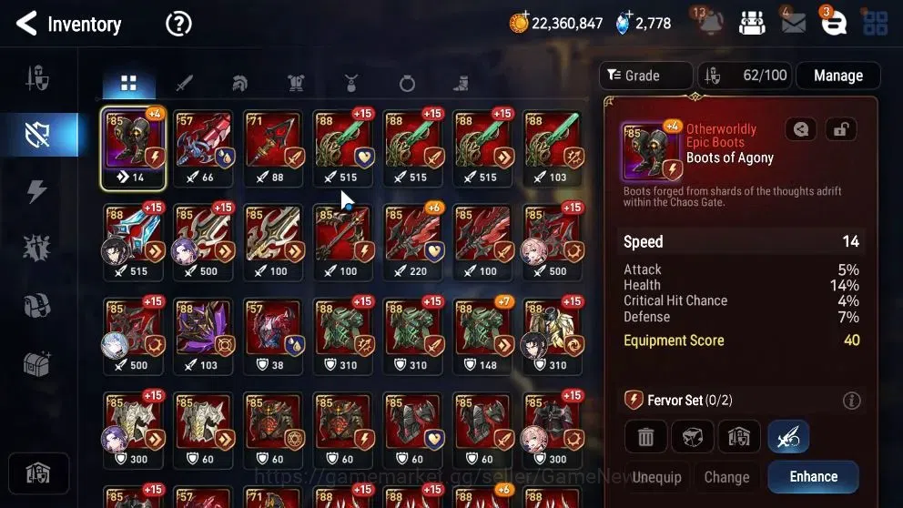 Epic Seven Accounts Limited Hero GLOBAL UnVerif|New Era|5 ML(NM Luna,Emp Ilynav,Req Roana,etc)+Ab 16