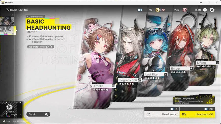 Arknights: Endfield Accounts ASIA | lv 30, Yvonne, Ardelia, lastrite, WP 6s 3,  image 3