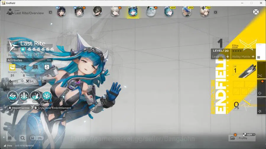 Arknights: Endfield Accounts ASIA | lv 30, Yvonne, Ardelia, lastrite, WP 6s 3,  image 7