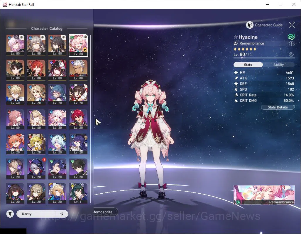Honkai Star Rail Accounts Asia|TL 64|6 Limited|[Evernight,Hyacine]+Sign,Dant image 4