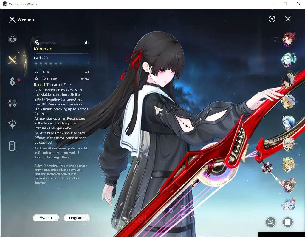 Wuthering Waves Accounts NA| UL 45| 4 Limited| Rebecca(Collab)| [Chisa,Shor image 3