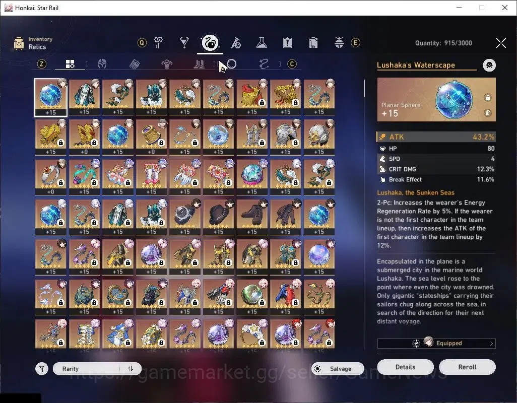 Honkai Star Rail Accounts Asia|TL 70|20 Limited|Triple DoT Team|SW Lv999+Sig image 11