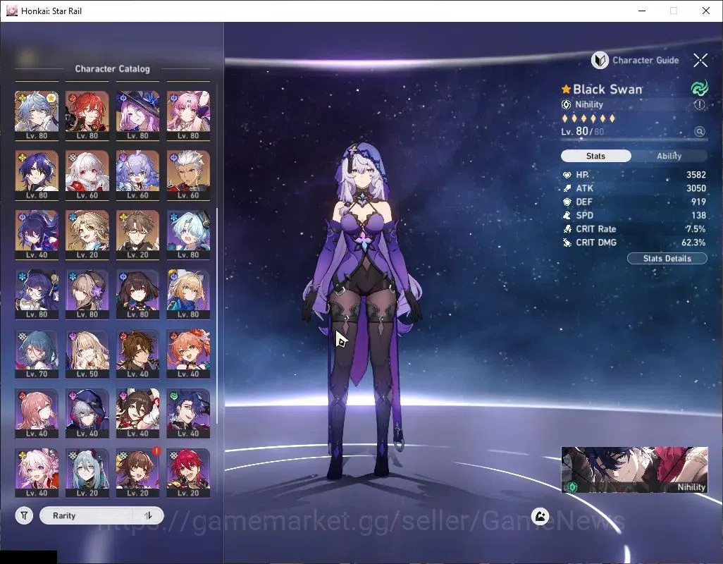 Honkai Star Rail Accounts Asia|TL 70|20 Limited|Triple DoT Team|SW Lv999+Sig image 5