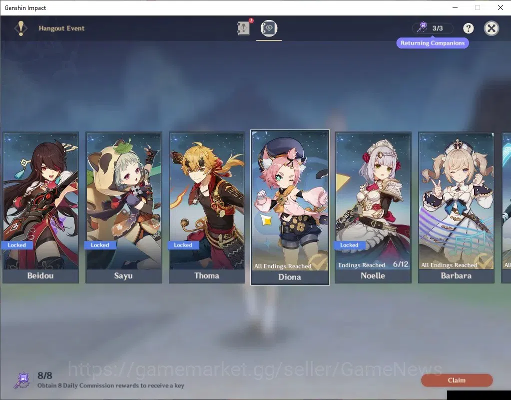 Genshin Impact Accounts Asia |AR 55 |2 Limit +3(*5WEP) |FurinaC1+Sign,Flin image 19