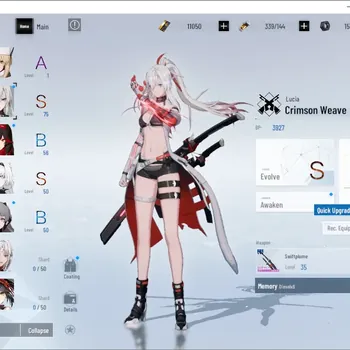 Punishing: Gray Raven Accounts Mid-Game ASIA|Lv 45|11k BC|S Lucia Crimson Weave & S No 21 Feral|1 S Omniframe & 1 Wp