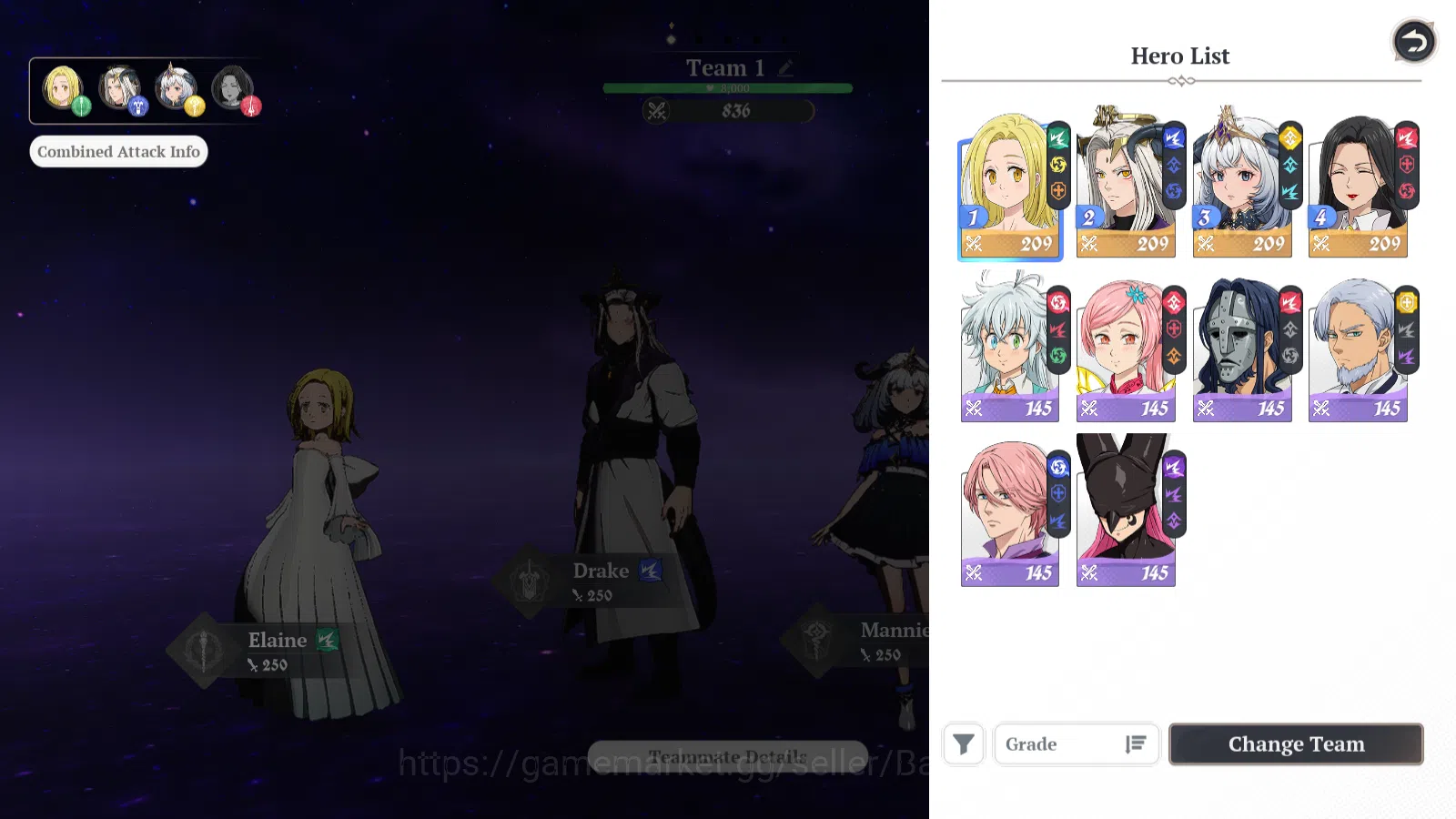 The Seven Deadly Sins: Origin Accounts NA West | Fresh Starter Lvl 2 |4 SSR| Drake Elaine image 5