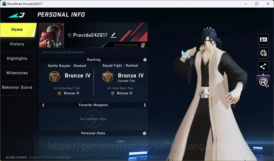 Blood Strike Accounts ASIA | 1 ULTRA MELEE: Talon Knife - Sanctum | 1 BL image 1