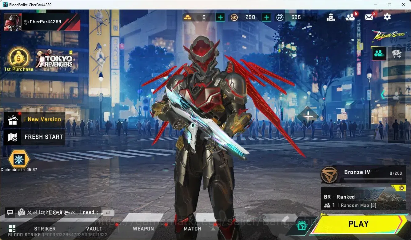 Blood Strike Accounts ASIA | ETHAN Eternal Striker|AOT KAG-6 Gun|M4A1 Ul image 9