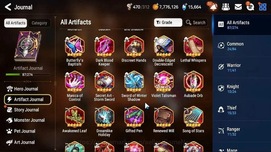 Epic Seven Accounts High-End GLOBAL Unverif|New Era|16 ML(Shepherd ot Dark Diene,SN Yulha,RnL,BArunka)|PoH ON|15K 12