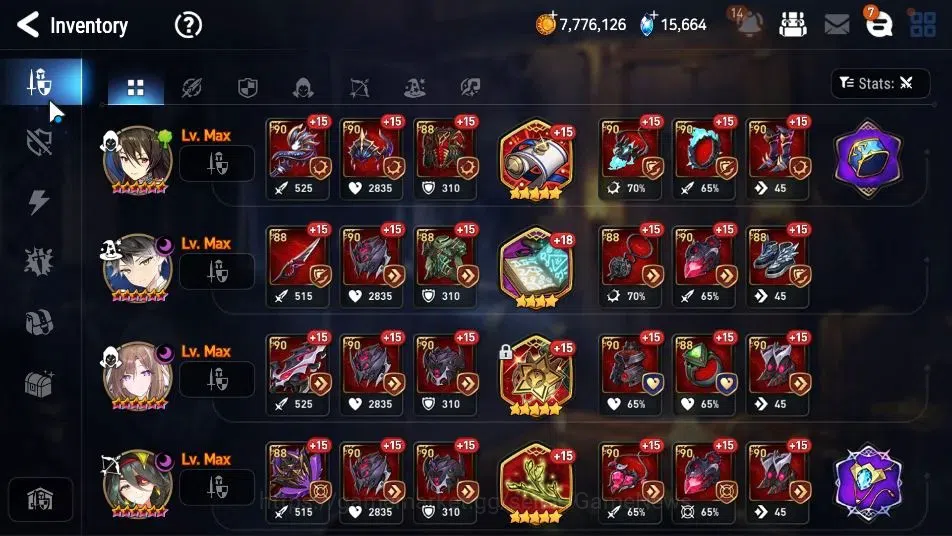 Epic Seven Accounts High-End GLOBAL Unverif|New Era|16 ML(Shepherd ot Dark Diene,SN Yulha,RnL,BArunka)|PoH ON|15K 14