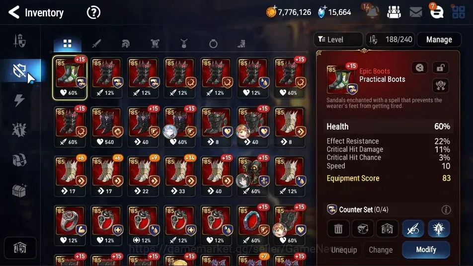 Epic Seven Accounts High-End GLOBAL Unverif|New Era|16 ML(Shepherd ot Dark Diene,SN Yulha,RnL,BArunka)|PoH ON|15K 15
