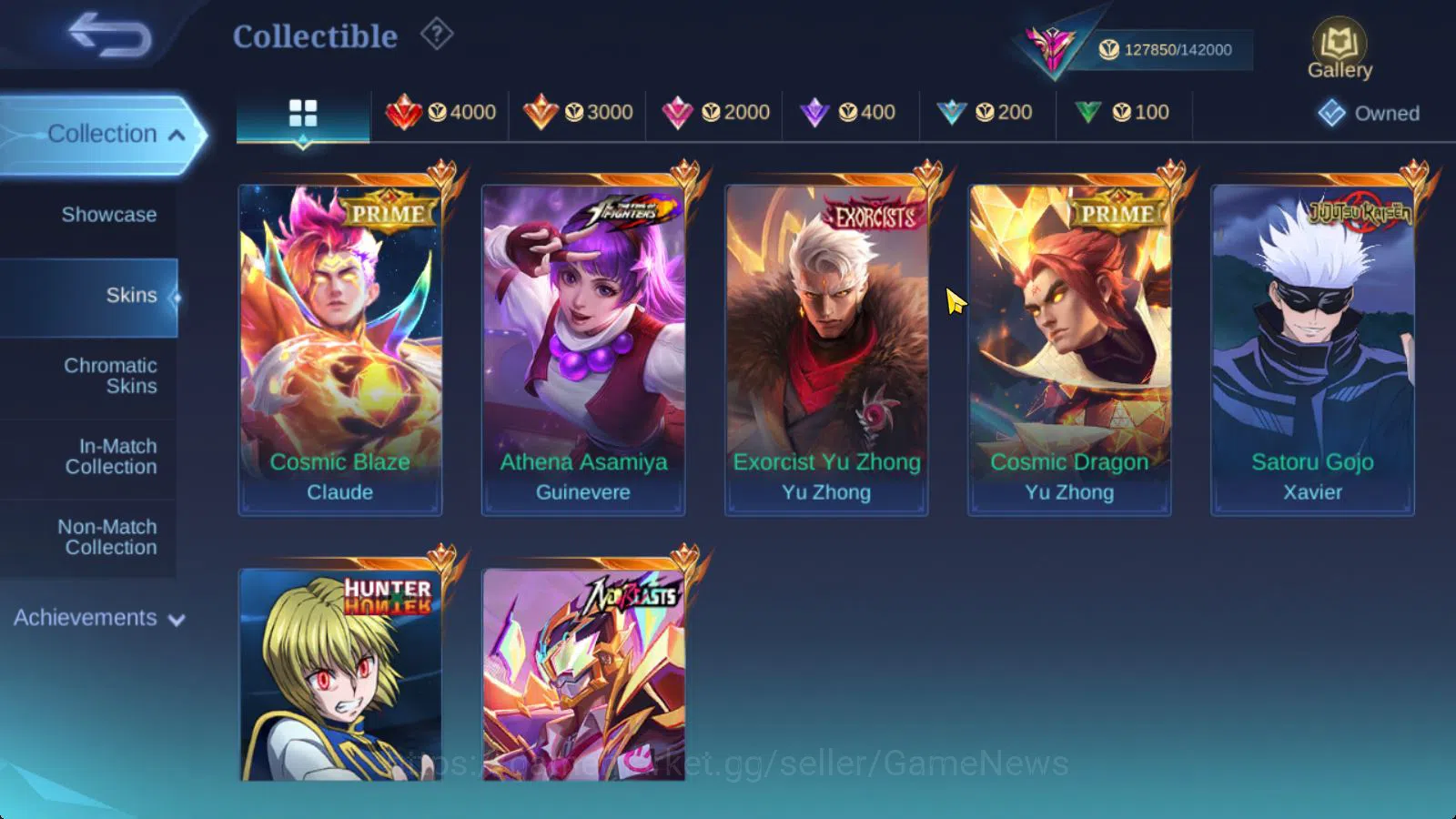 Mobile Legends: Bang Bang Accounts Hero 130|Skin 344|Legend Franco,JJK Xavier,HXH Jul image 10