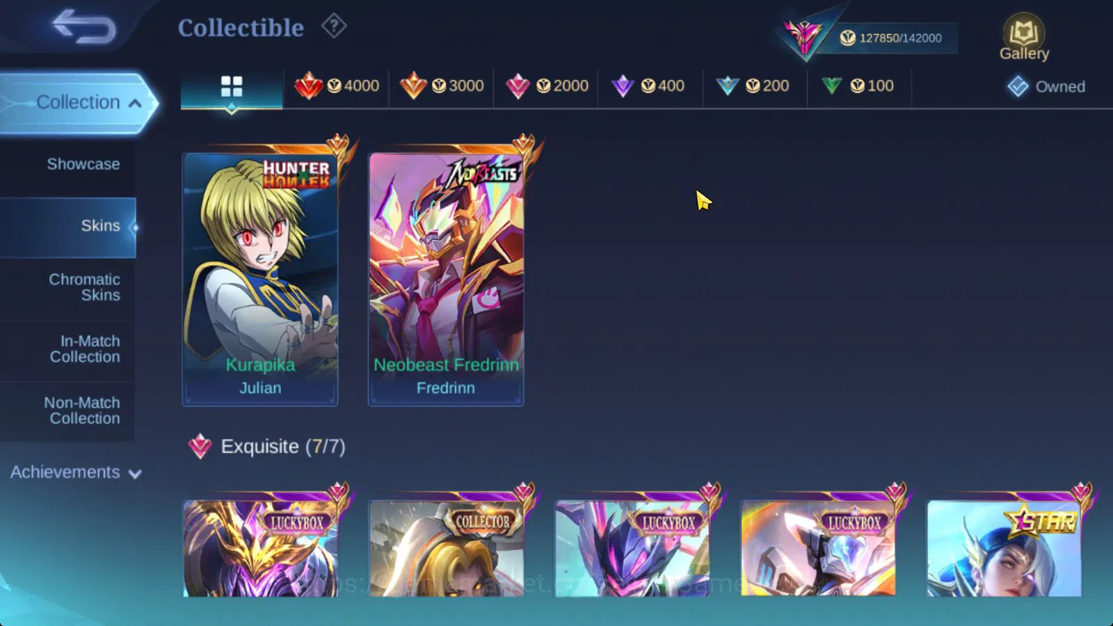 Mobile Legends: Bang Bang Accounts Hero 130|Skin 344|Legend Franco,JJK Xavier,HXH Jul image 11