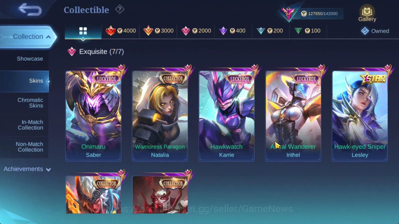 Mobile Legends: Bang Bang Accounts Hero 130|Skin 344|Legend Franco,JJK Xavier,HXH Jul image 12