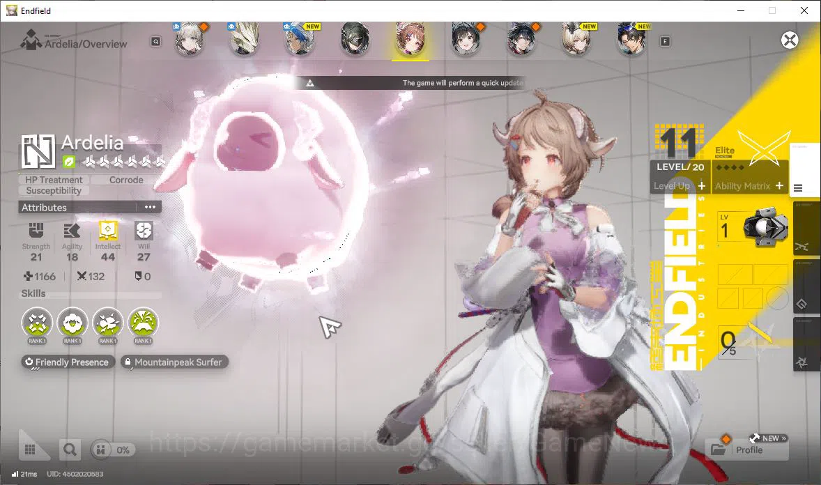 Arknights: Endfield Accounts ASIA|Lv7|Starter|SSR2(1Limit)+2(*6WP)|Zhuang Fangy image 11