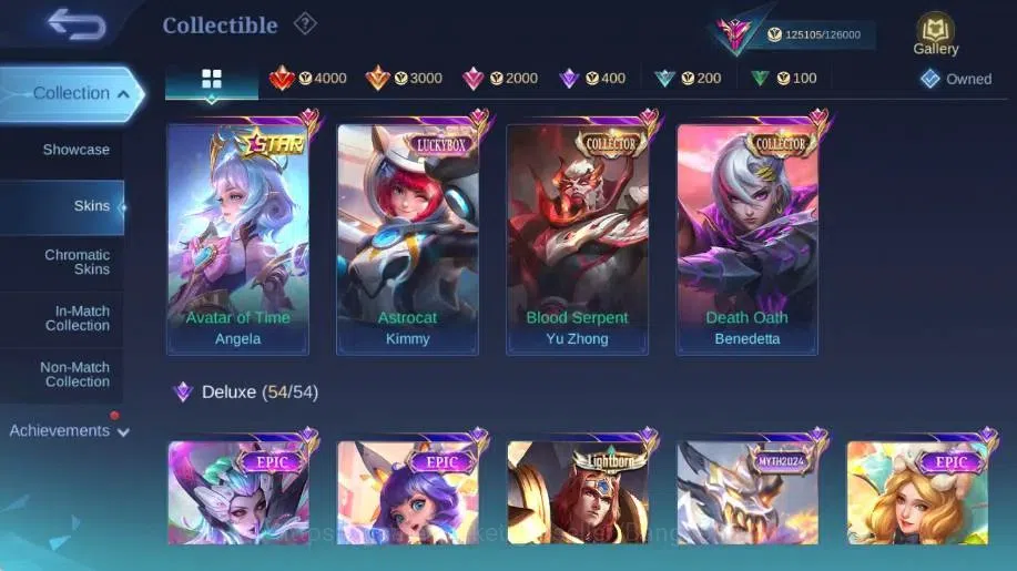 Mobile Legends: Bang Bang Accounts Global|Skin 399|Exalted|Legend Lunox,EXO Kagura,SV image 10
