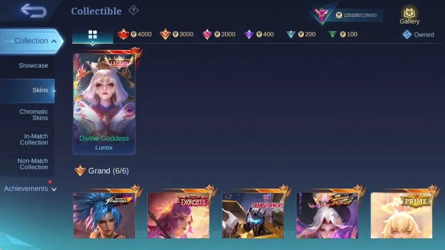 Mobile Legends: Bang Bang Accounts Global|Skin 399|Exalted|Legend Lunox,EXO Kagura,SV image 5