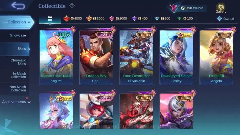 Mobile Legends: Bang Bang Accounts Global|Skin 399|Exalted|Legend Lunox,EXO Kagura,SV image 9