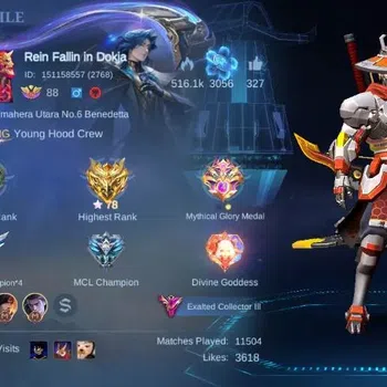 Mobile Legends: Bang Bang Collector Global|Skin 399|Exalted|Legend Lunox,EXO Kagura,SV image 1