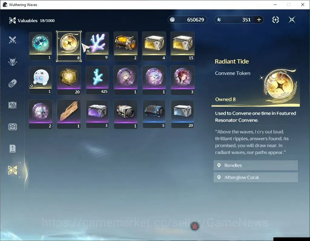 Wuthering Waves Accounts SEA | UL 8 | 1 Limited | Denia | DB Lvl 1 | 8 Radi image 7
