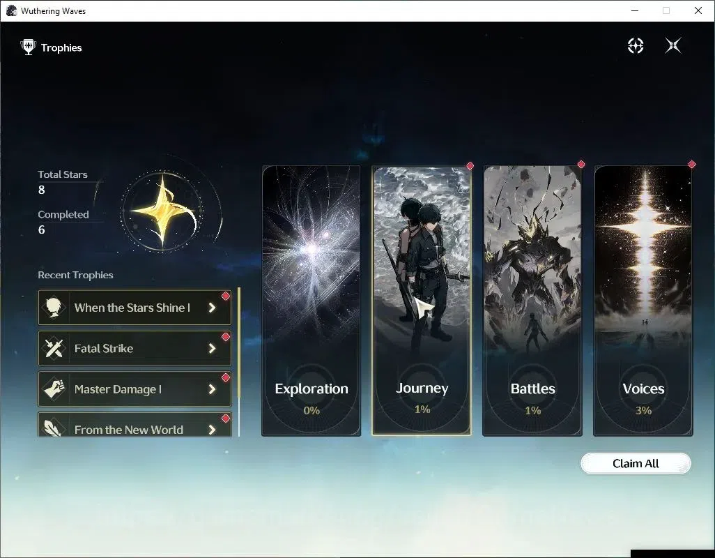 Wuthering Waves Accounts SEA | UL 8 | 1 Limited | Denia | DB Lvl 1 | 8 Radi image 8