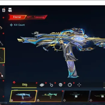 Blood Strike Accounts Collab Skin Asia|2 Eternal MP7 Tidesong Lv4,DEagle Scorpio Lv2|Collab TokRev MCX Worst,FN2000
